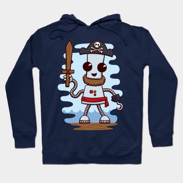 Pirate Ned Hoodie by DoodleDojo